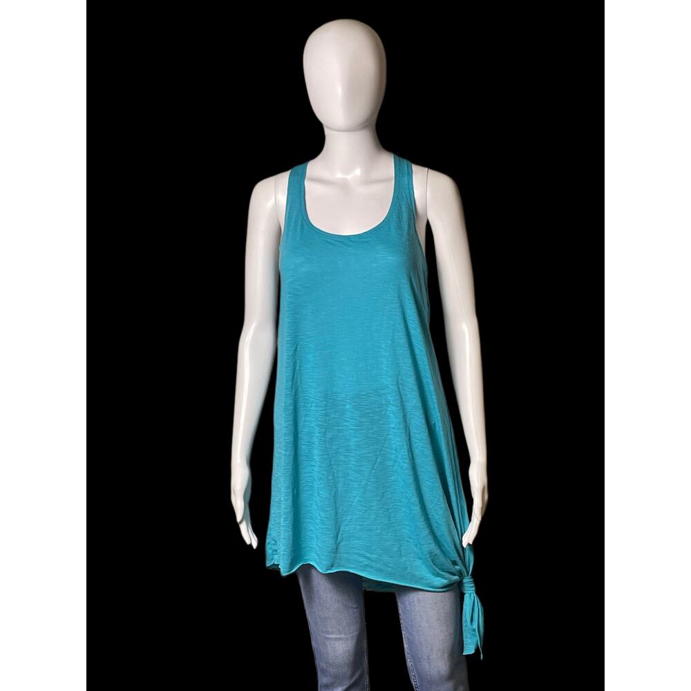 BECCA By Rebecca Virtue Blue Knot Side Sleeveless Tunic Dress Women Size S NWT